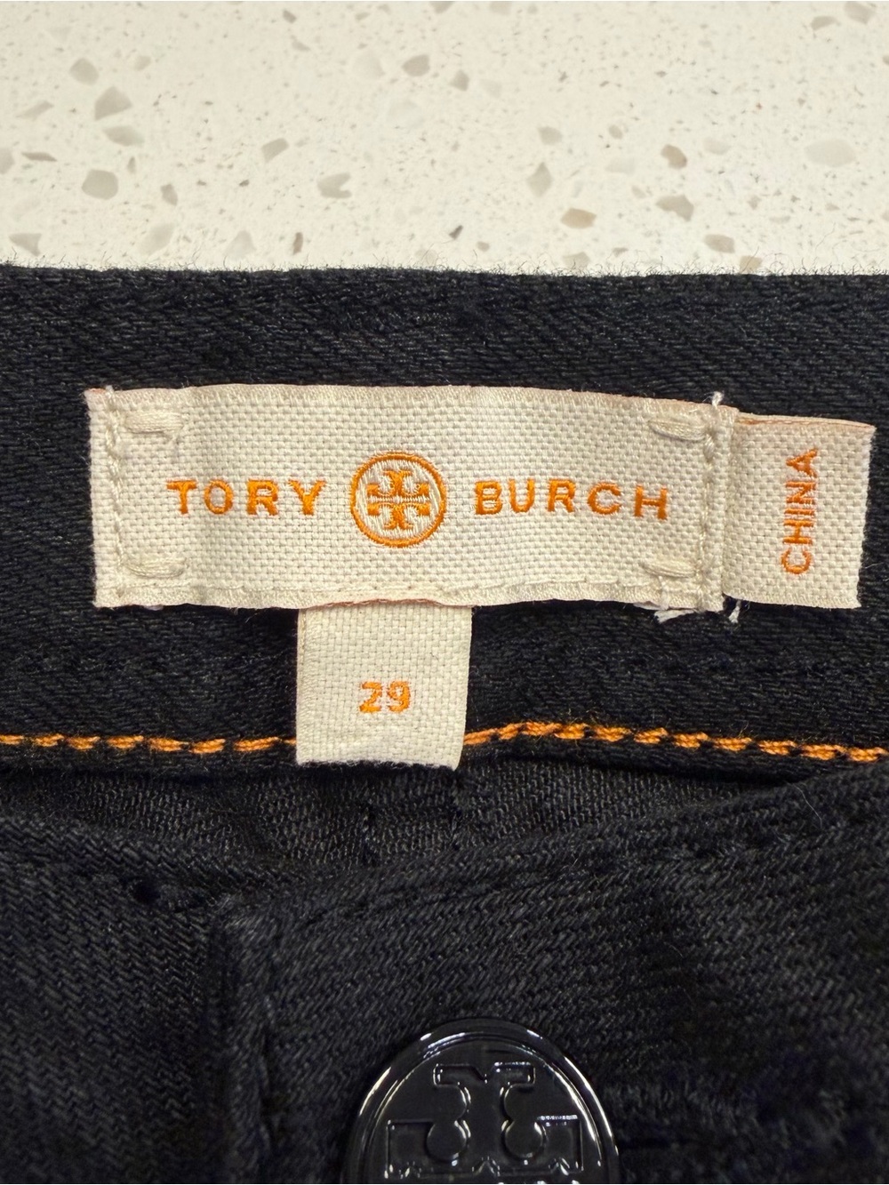 Tory Burch Classic Tory Bootcut Jeans Black 29 - Picture 2 of 11